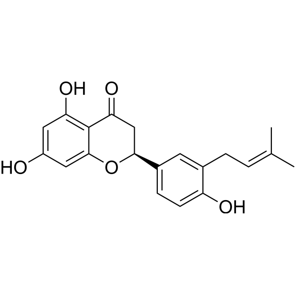 Licoflavanone (3′-Prenylnaringenin) 119240-82-3